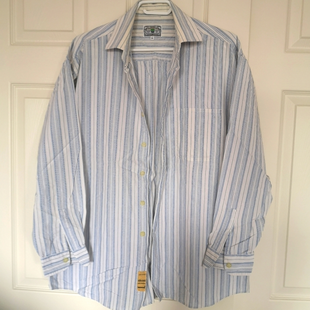 Vintage Texwood Striped Button Up Shirt
